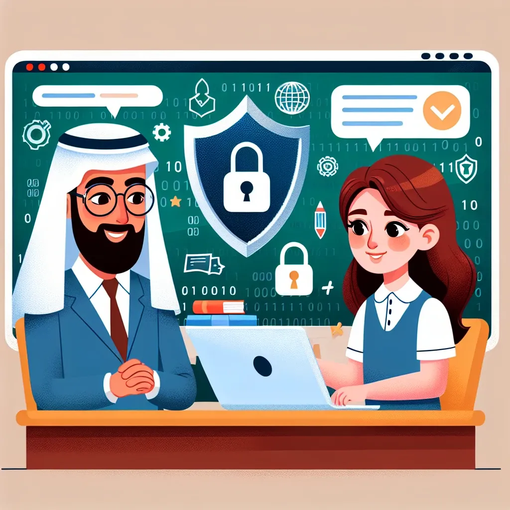 "Infographic illustrating Kominfo's new regulations for protecting children's data in online learning environments, highlighting key guidelines and compliance measures."